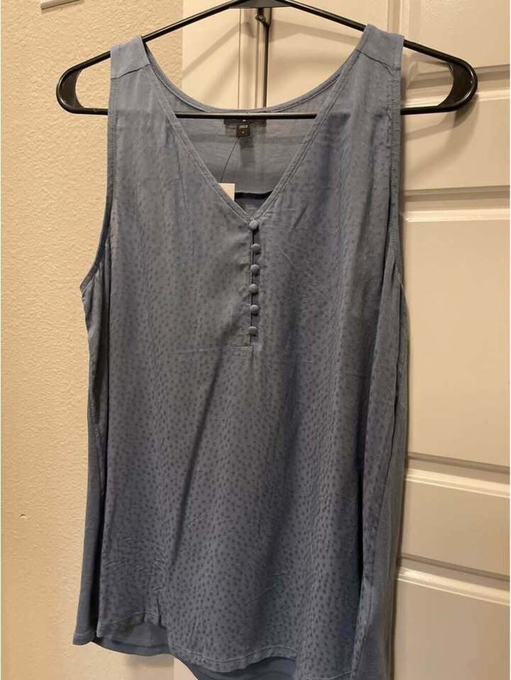 Express Blue Sleeveless Blouse
